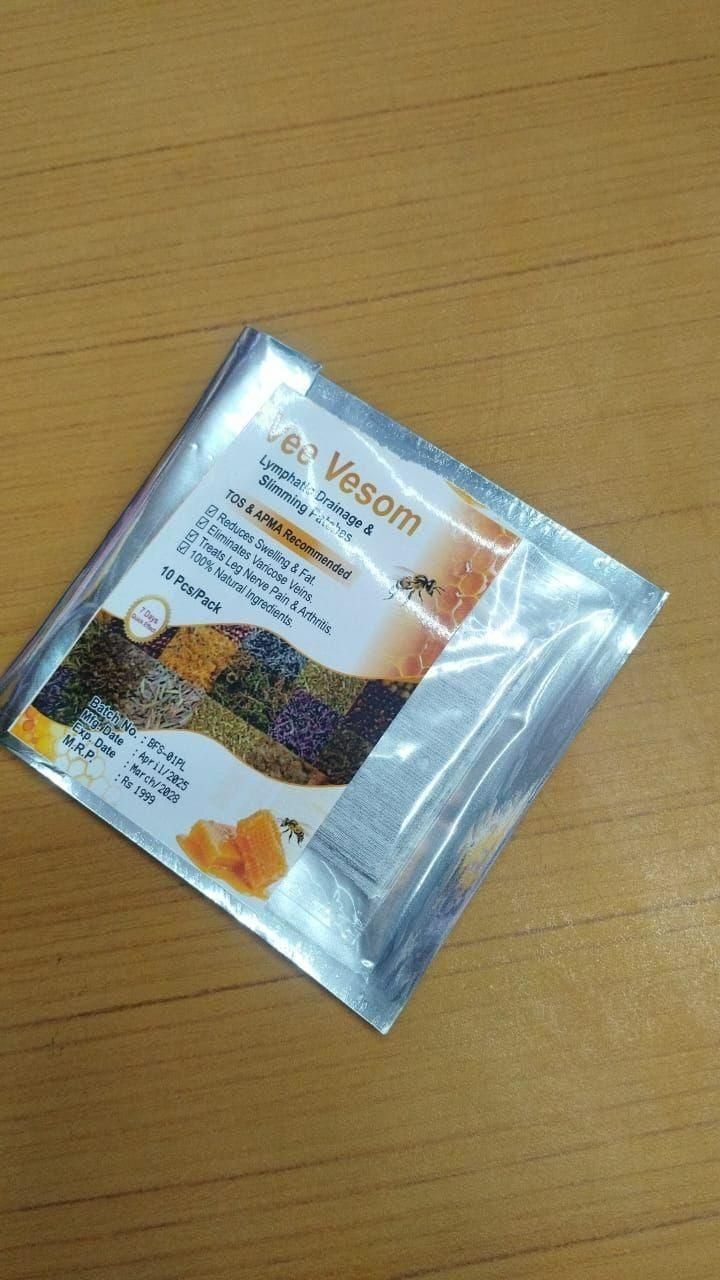 Bee Venom foot patch, Beneficial  in Body Detox, Weight loss, Pain Relief, Cleansing Toxins, Stress Relief, Promote Sleep & Detoxification For Men And Women(Pack of 10 )